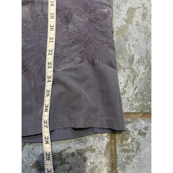 Bamboo Cay Men's Short Sleeve Button Up Shirt Embroidered Musical Instruments L - Picture 8 of 10